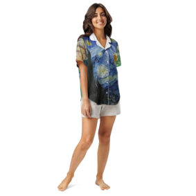 Van Gogh All-over print women’s short sleeve pajama top