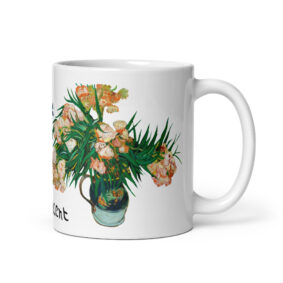 Van Gogh Irises in Vase and Roses Mug